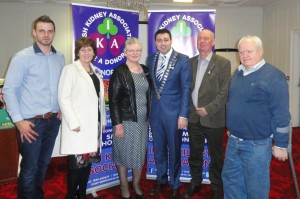 Mayor of Cork County Cllr. John Paul O' Shea with the Leader & Angland families from Ballydesmond, Co Cork at the launch of Organ Donor Awareness Week in the Rochestown Park Hotel, Cork.