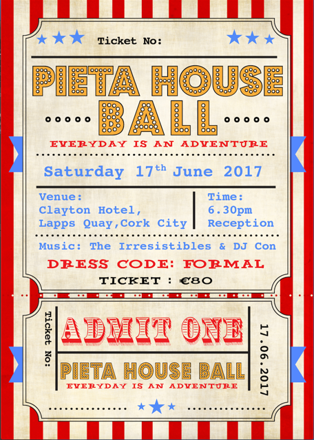 Pieta House Ball 17th June 2017 – Clayton Hotel, Lapps Quay, Cork City