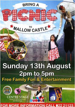 Picnic at Mallow Castle – Sun 13th August