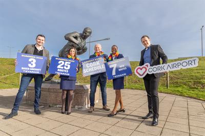 Ryanair Boost for Cork Airport – Over 120 Weekly Flights to 25 Destinations this Summer