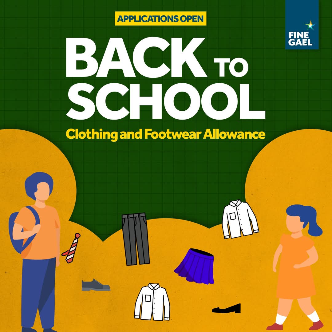 Thousands of Families in Cork to Benefit from Back to School Clothing and Footwear Allowance