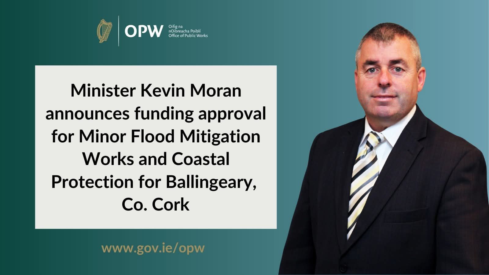 O’Shea Welcomes Approval of Funding for Flood Relief Works in Ballingeary