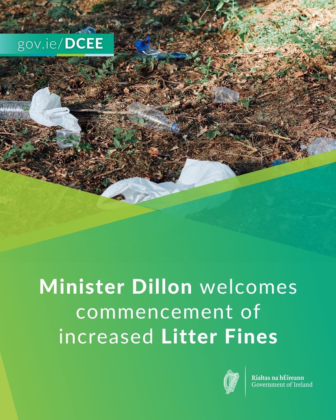 O’Shea Welcomes Increase in Litter Fines to €250